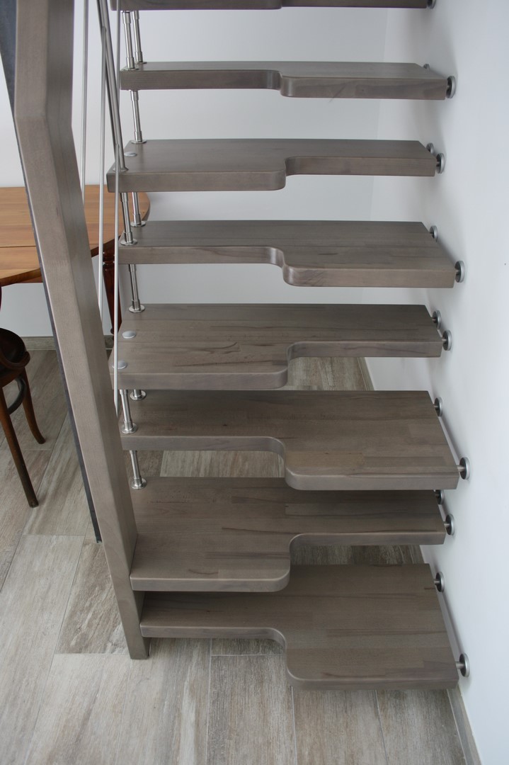 Escalier japonais à marches en bois - Treppenmeister