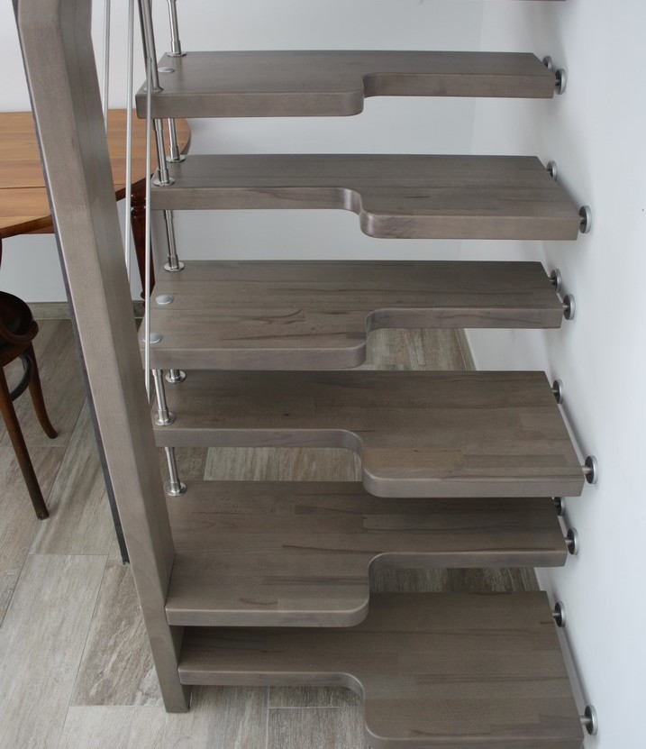 Escalier japonais à marches en bois - Treppenmeister