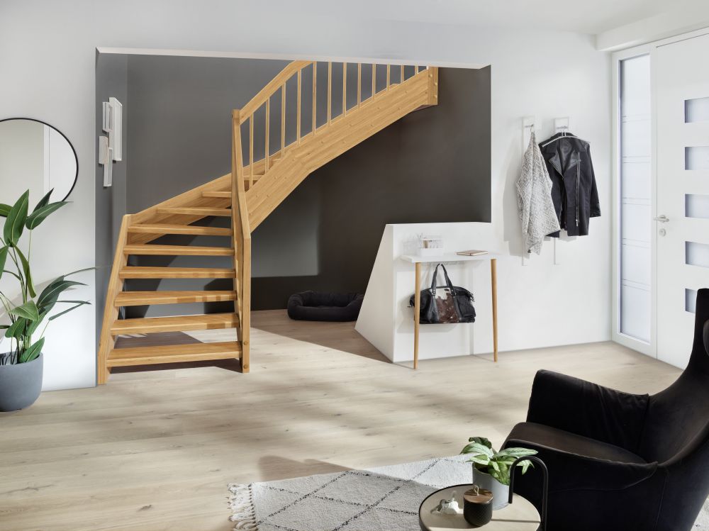 Escalier bois traditionnel à limons en bois Treppenmeister