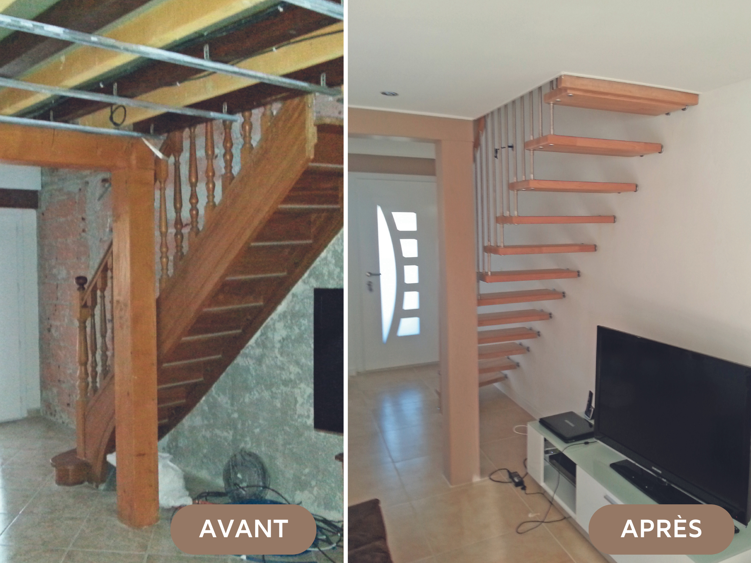 Changement d'escalier, remplacement d'escalier par Treppenmeister