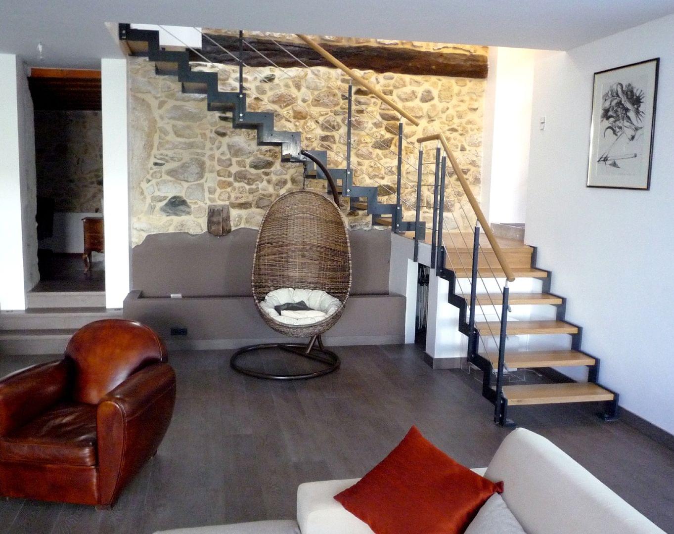 Escalier quart-tournant avec palier garde-corps Reling - Treppenmeister