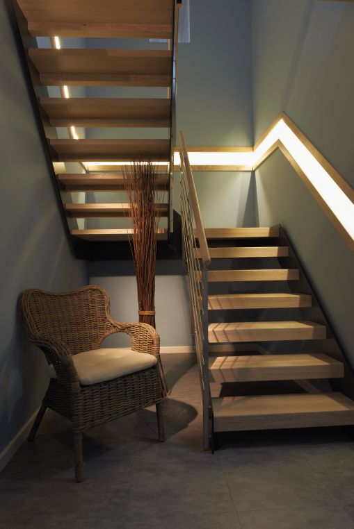 Escalier deux-quart-tournant métallique avec palier Loft-Treppenmeister